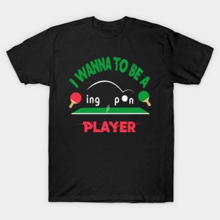 Ping Pong Table Tennis T-Shirt T-Shirt